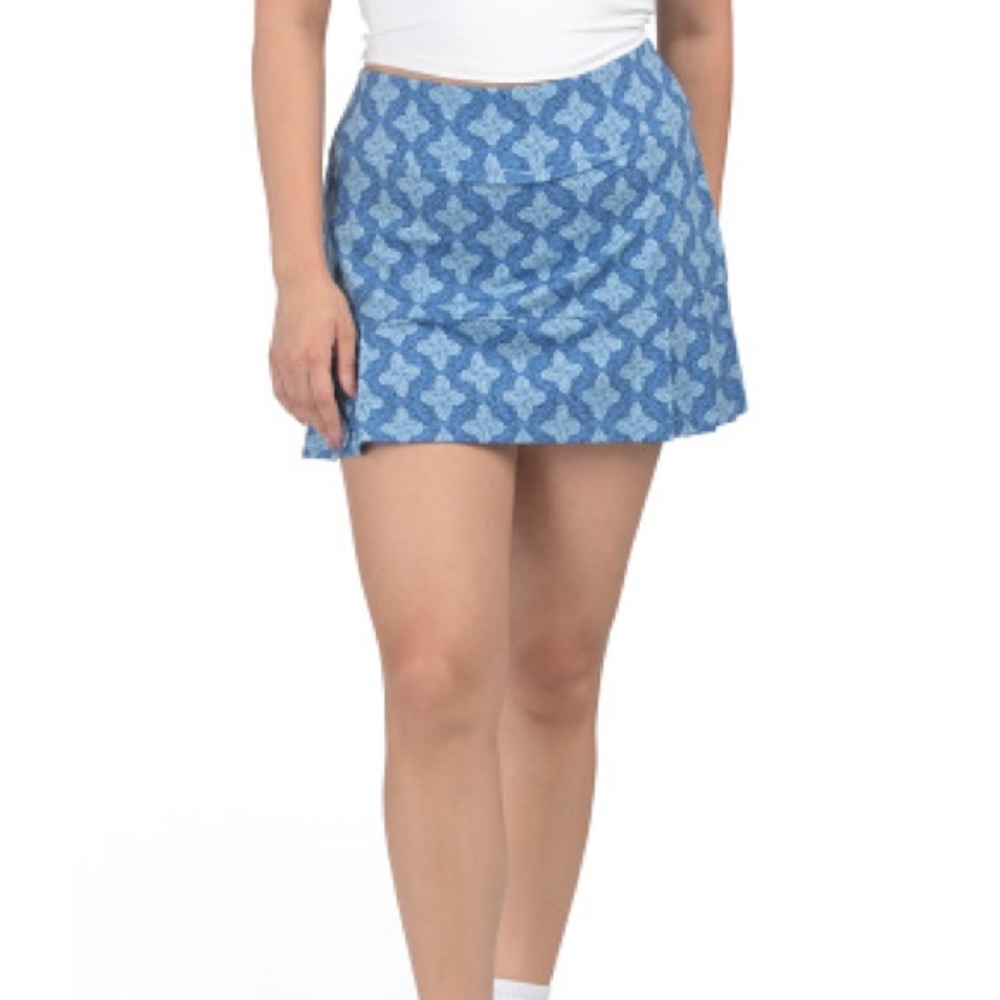 Sigrid Olsen Upf 50 Short Skort With Side Pleats